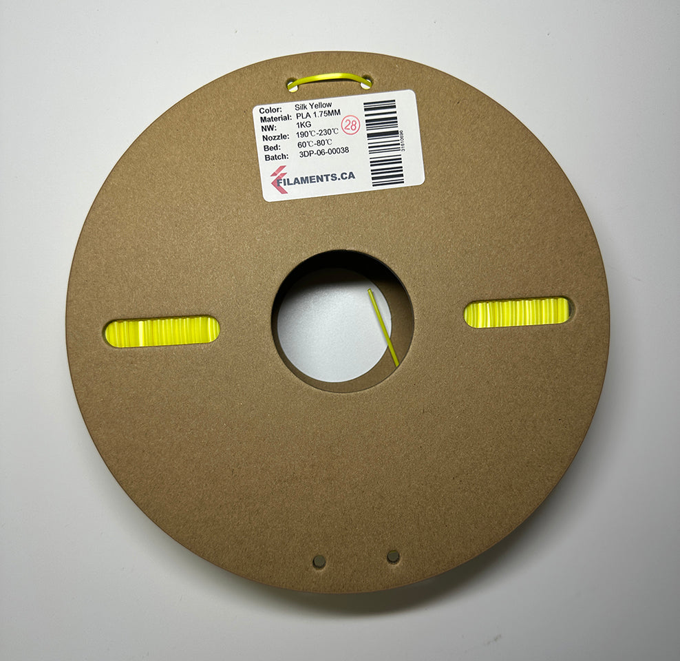 EconoFil™ Standard PLA Filament - Silk Yellow - 1.75mm - 1 KG